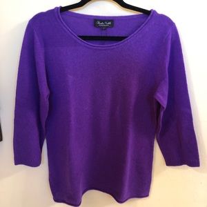 Cashmere 3/4 sleeve sweater